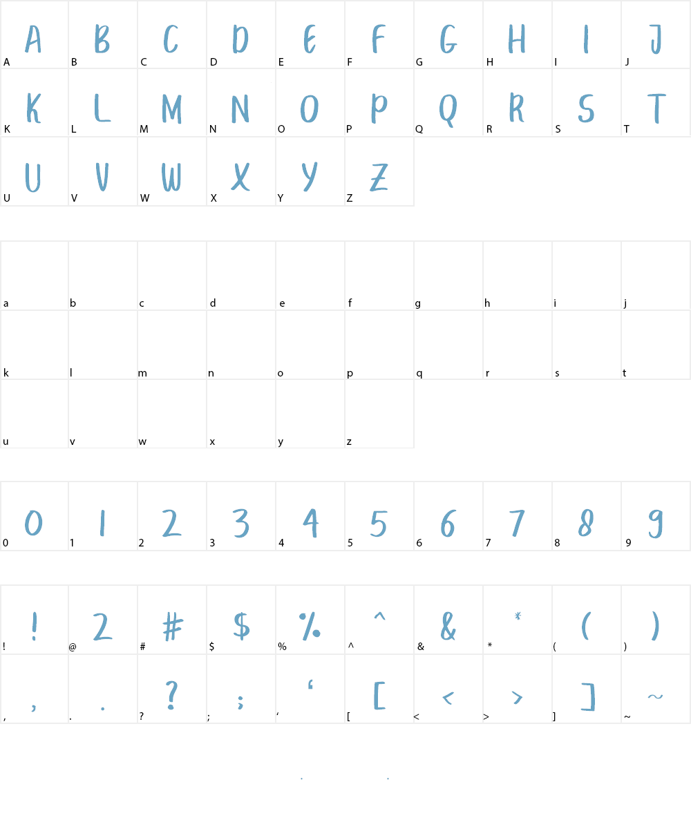 BREAK BEACH Font Character